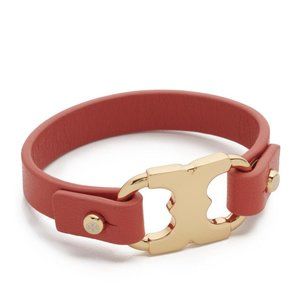 NEW Tory Burch Gemini Link Leather Bracelet